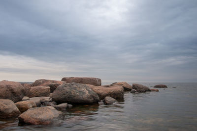 Scenic view of sea against sky