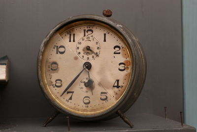 Close-up of a vintage clock