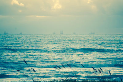 Scenic view of sea against sky