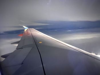 Airplane flying in sky