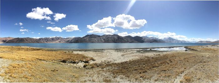 Panoramic view of beach against sky