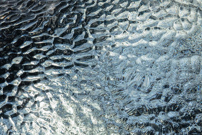 Full frame shot of rippled water in swimming pool