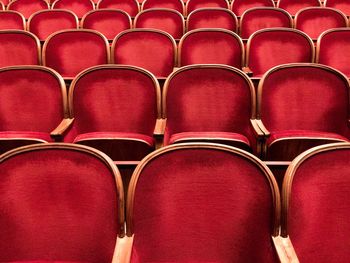 Full frame shot of empty seats