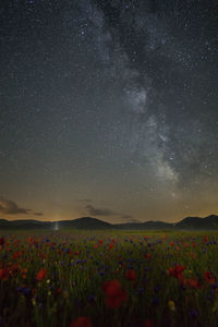 Full frame shot of star field at night