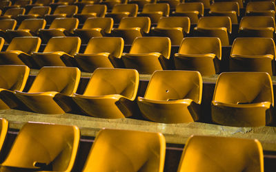 Full frame shot of empty seats