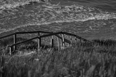 Scenic view of bridge over sea