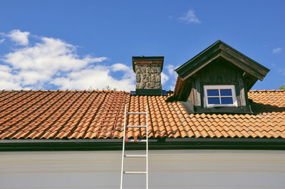 Low angle view of building against sky