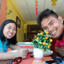 Portrait of smiling couple