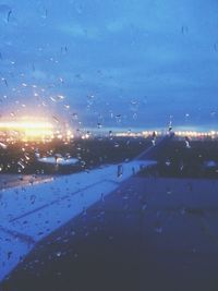 View of city against cloudy sky