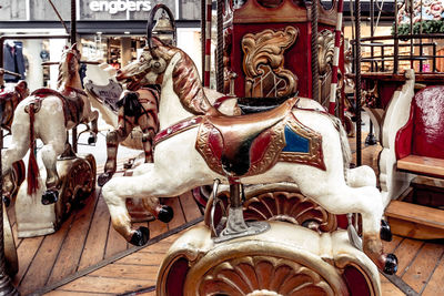 View of carousel in amusement park