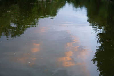 Scenic view of calm lake