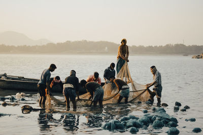 People in sea