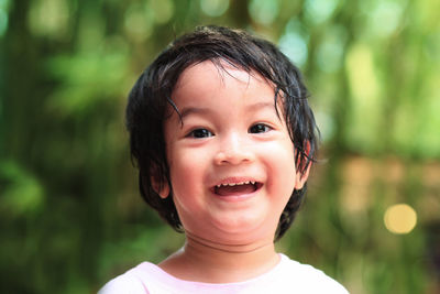 Portrait of smiling boy