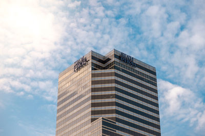 Low angle view of building against sky