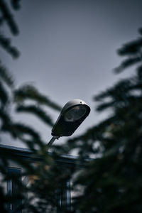 Low angle view of drop on street against sky