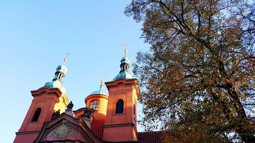 Low angle view of cathedral against clear sky