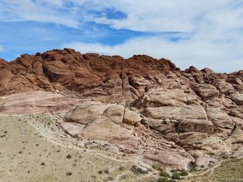 Rock formations against sky