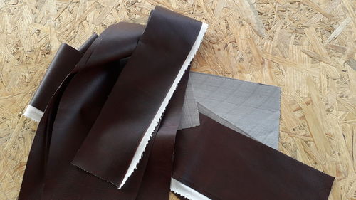 Leather door upholstery technology for soundproofing and the insulation