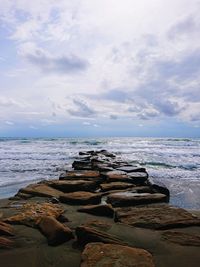 Scenic view of sea against sky