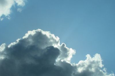 Low angle view of clouds in sky