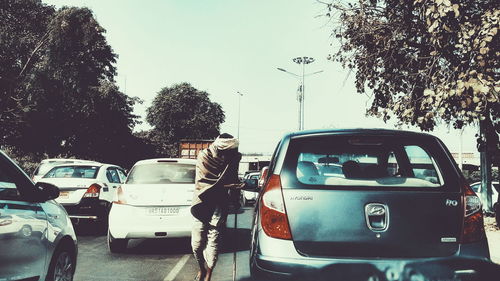 Car on road