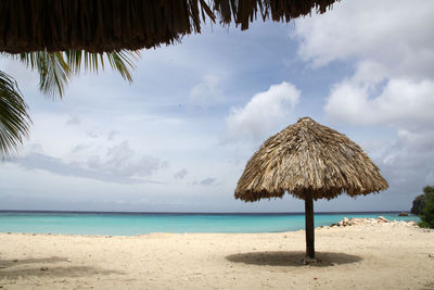 Panoramic view of beach against sky