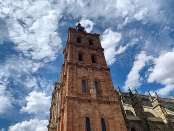 Low angle view of historic building against sky