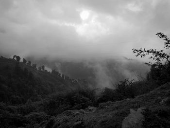 Scenic view of landscape against sky