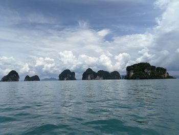 Panoramic view of sea against sky