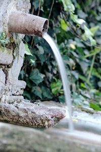 Close-up of water fountain