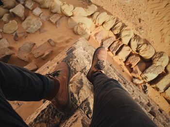 high angle view