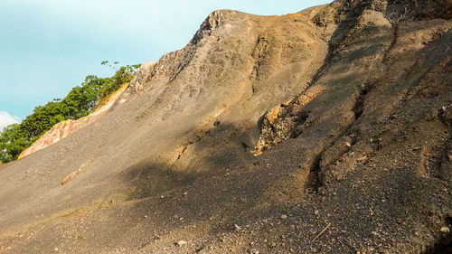 Rock formations on land