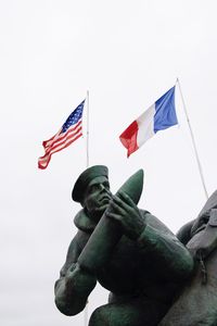 Low angle view of statue