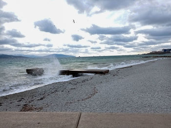 Scenic view of sea against sky