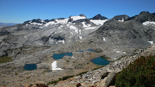 Hiking towards mt. lyell, tallest peak in yosemite national park