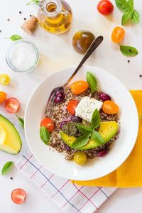 Close-up of food served in plate