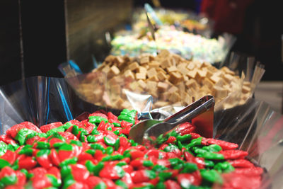 Close-up of candies