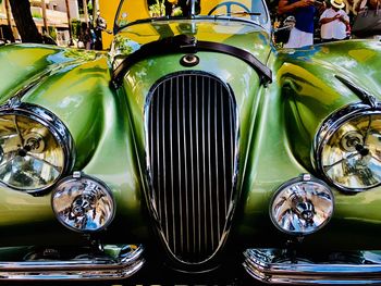 Close-up of vintage car