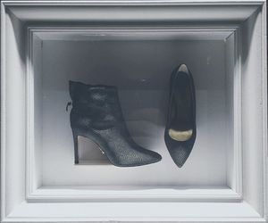 Close-up of shoes at home