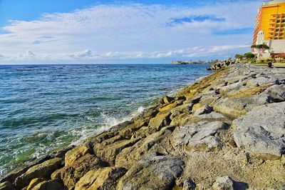 Scenic view of sea against sky