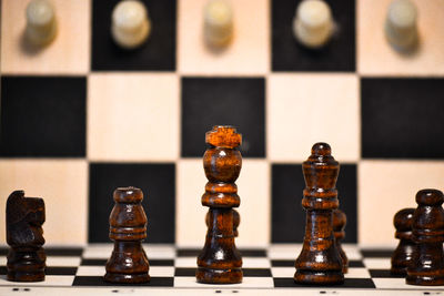 Full frame shot of chess board