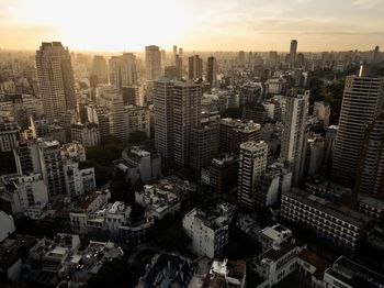 High angle view of cityscape