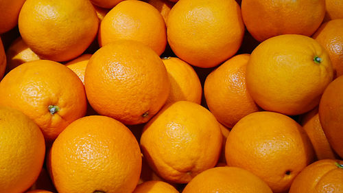 Full frame shot of oranges