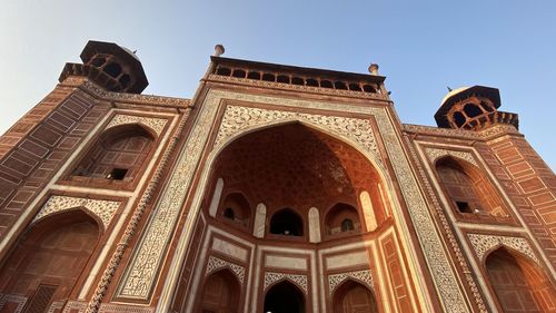 Low angle view of historical building