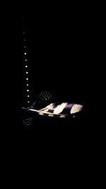 View of illuminated tunnel