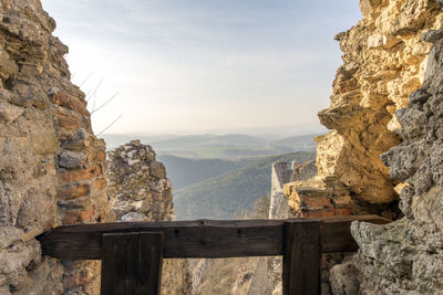 View of rock formations