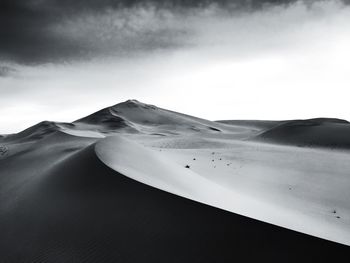 Scenic view of desert against sky