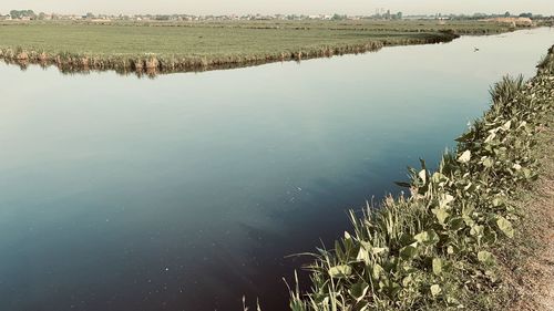 Scenic view of lake