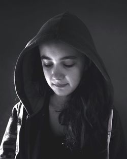 Portrait of young woman