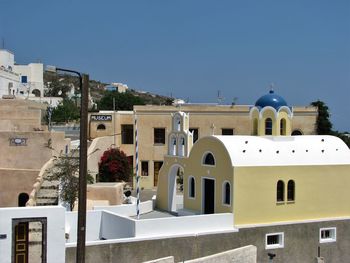 View of church against clear sky